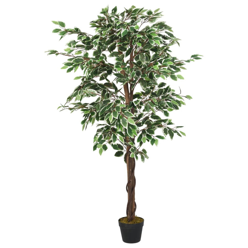 Arbore ficus artificial 1260 de frunze 200 cm verde