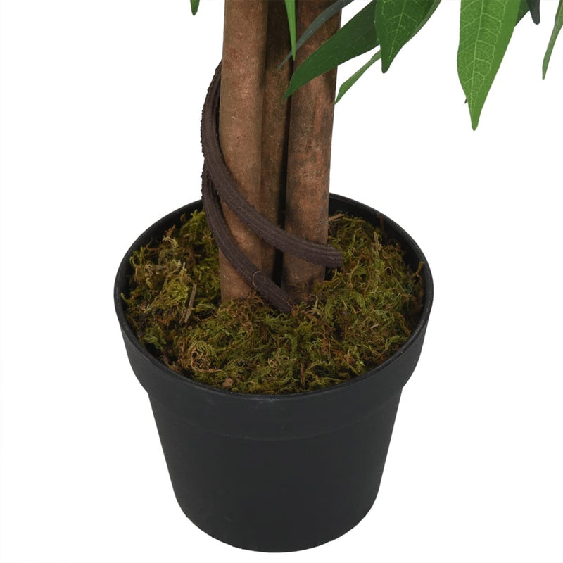 Arbore de mango artificial 450 de frunze 120 cm verde