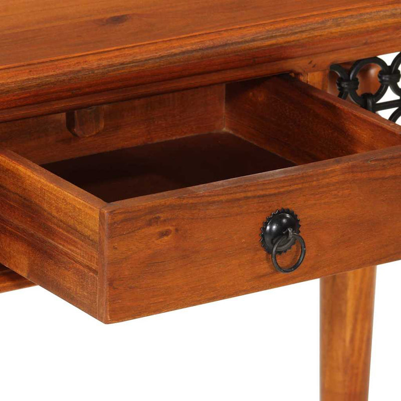 Birou cu sertar, 110x50x76 cm, lemn masiv de acacia
