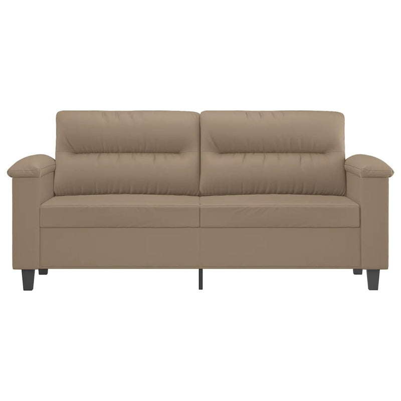 Canapea cu 2 locuri, cappuccino, 140 cm, piele ecologică