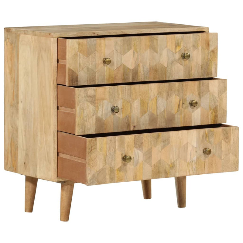 Dulap cu sertar, 70x35x70 cm, lemn masiv de mango