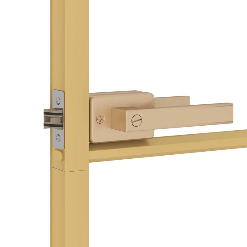 Ușă interior Slim auriu 76x201,5 cm sticlă securizată/aluminiu