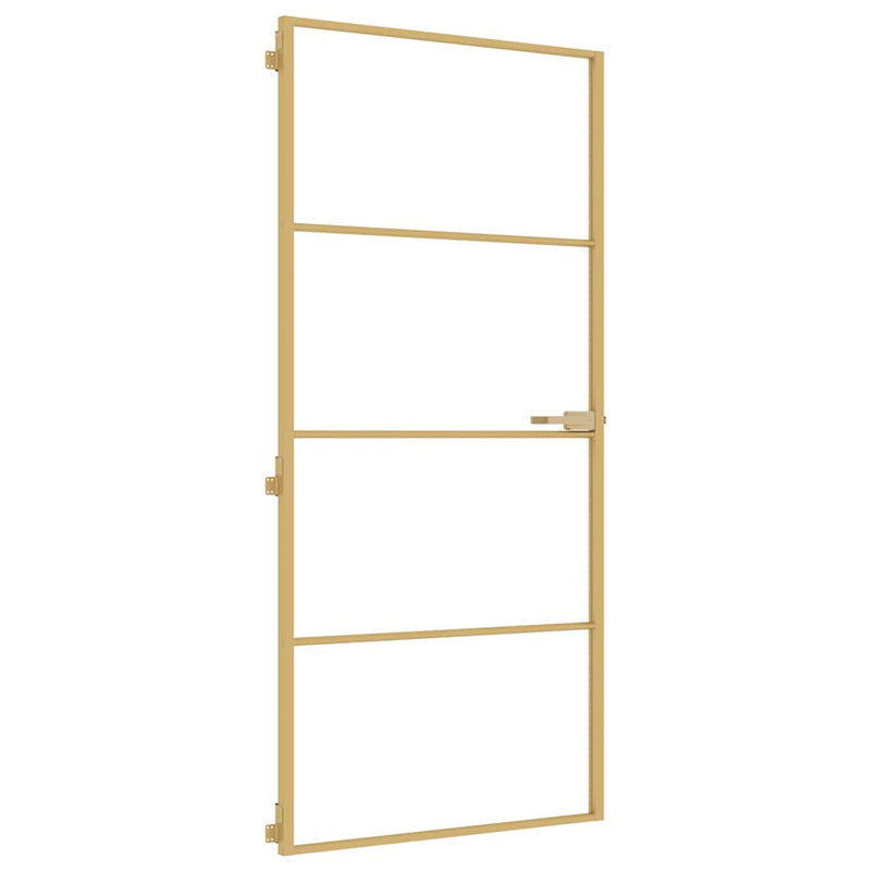 Ușă interioară Slim auriu 93x201,5cm sticlă securizată/aluminiu