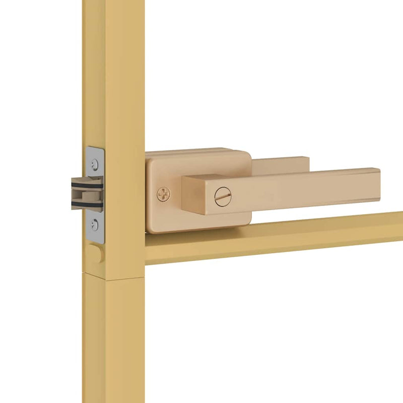 Ușă interior Slim auriu 102,5x201,5cm sticlă temperată/aluminiu