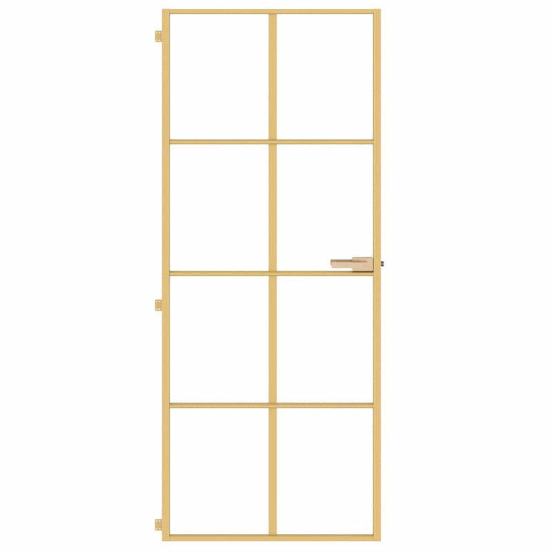 Ușă de interior Slim auriu 83x201,5cm sticlă temperată/aluminiu