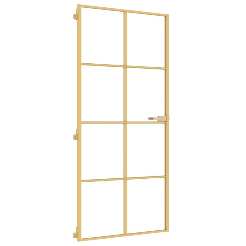 Ușă interioară Slim auriu 93x201,5cm sticlă securizată/aluminiu