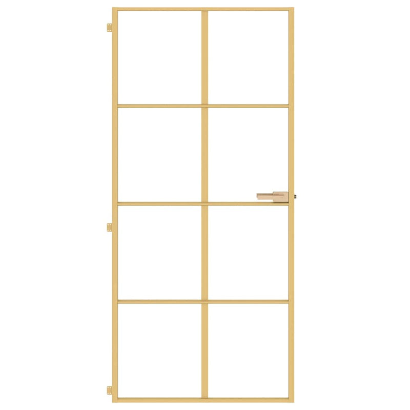 Ușă interioară Slim auriu 93x201,5cm sticlă securizată/aluminiu