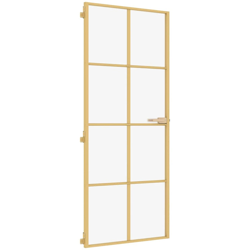 Ușă interioară Slim auriu 93x201,5cm sticlă securizată/aluminiu