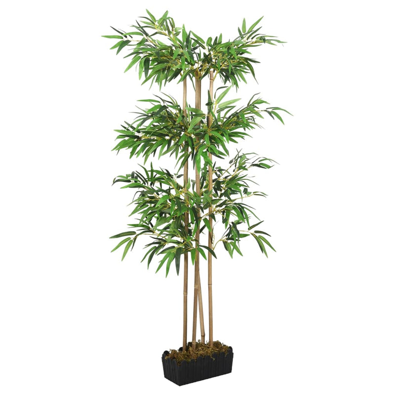 Arbore din bambus artificial 380 de frunze 80 cm verde