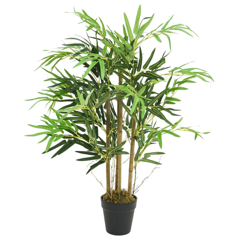 Arbore din bambus artificial 500 de frunze 80 cm verde