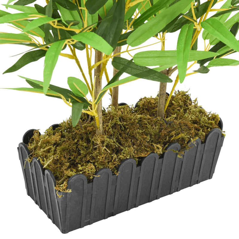 Arbore din bambus artificial 500 de frunze 80 cm verde