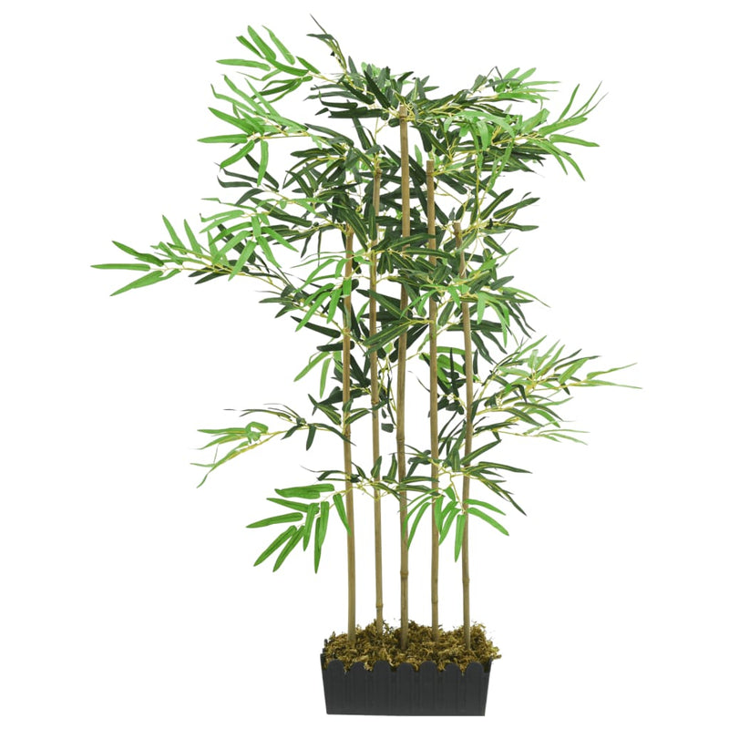 Arbore din bambus artificial 730 de frunze 120 cm verde