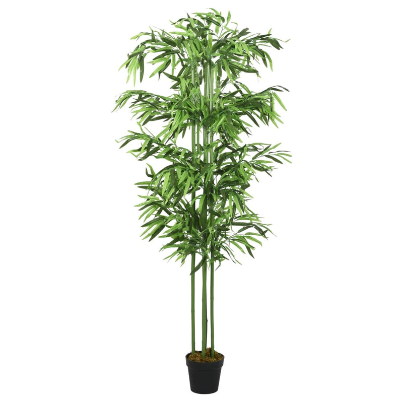Arbore din bambus artificial 576 de frunze 150 cm verde