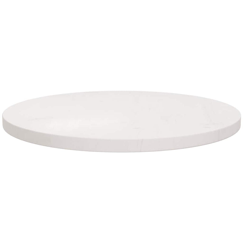 Blat de masă rotund, alb, Ø50x3 cm, lemn masiv de pin