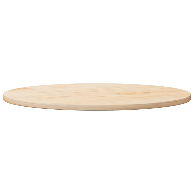 Blat de masă rotund, Ø80x3 cm, lemn masiv de pin