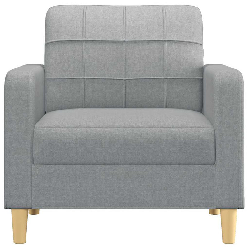 Fotoliu canapea, gri deschis, 60 cm, material textil
