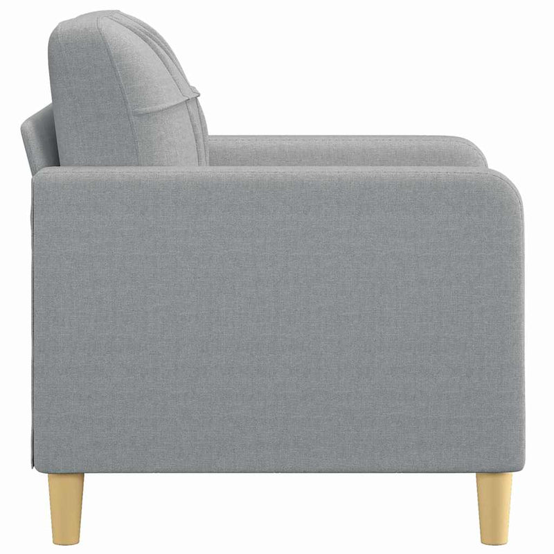 Fotoliu canapea, gri deschis, 60 cm, material textil