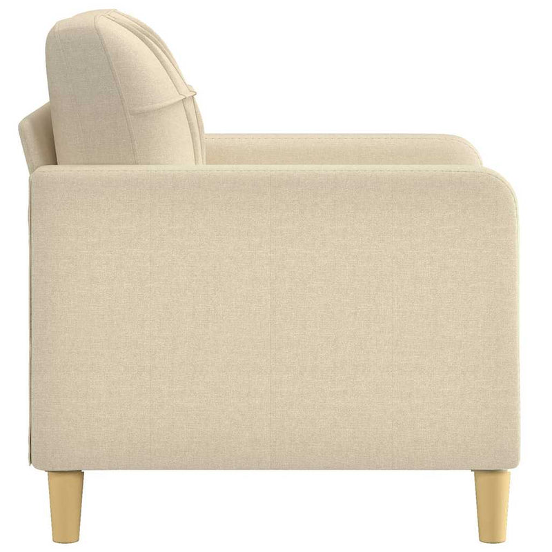 Fotoliu canapea, crem, 60 cm, material textil
