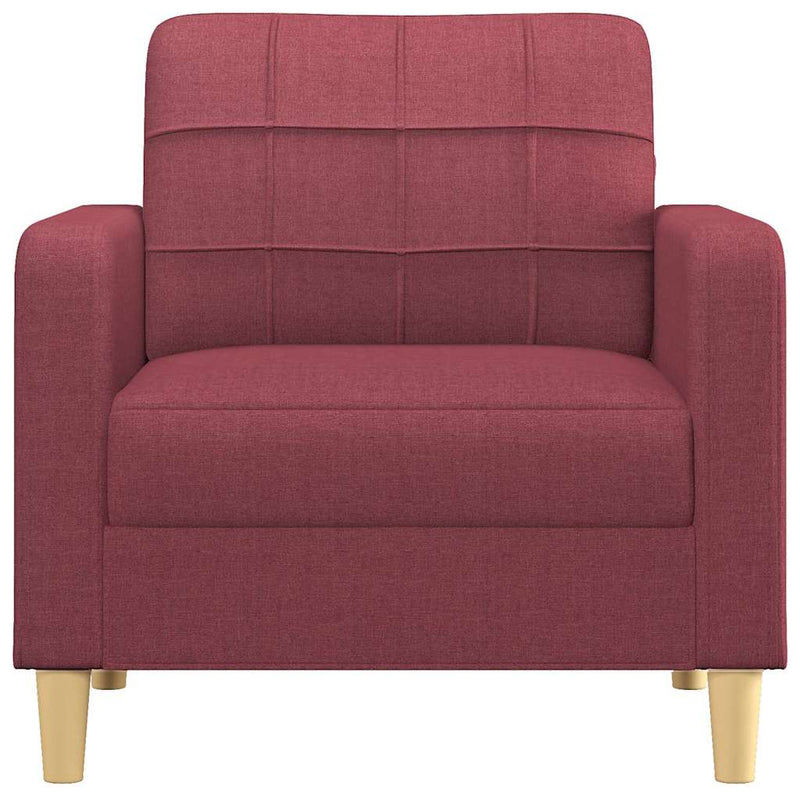 Fotoliu canapea, roșu vin, 60 cm, material textil