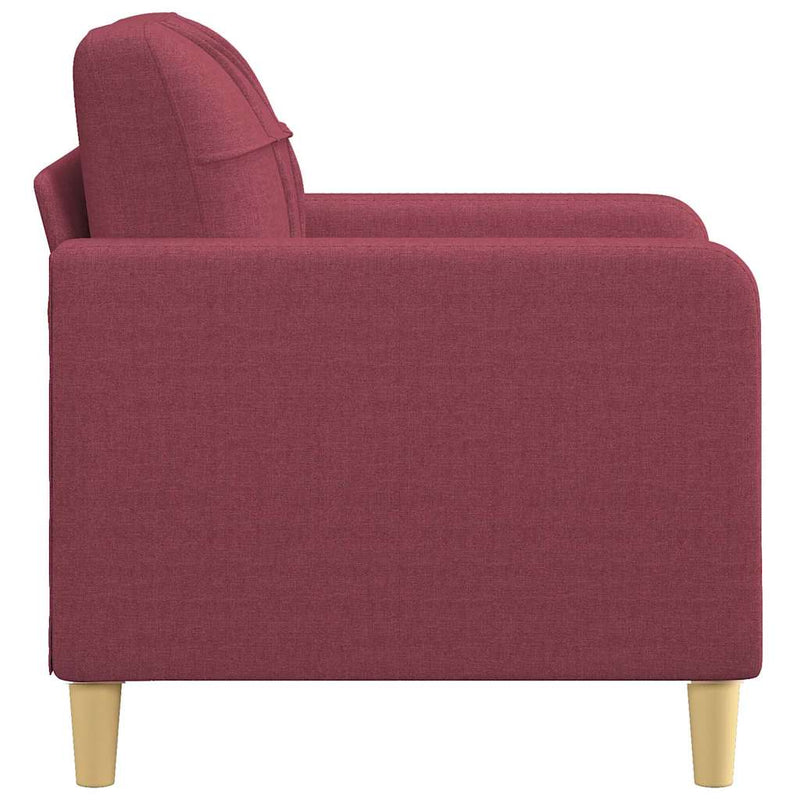 Fotoliu canapea, roșu vin, 60 cm, material textil