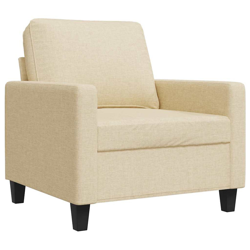 Fotoliu canapea, crem, 60 cm, material textil