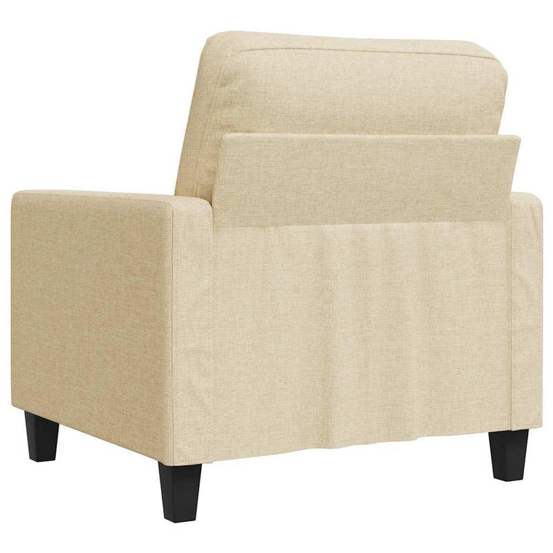 Fotoliu canapea, crem, 60 cm, material textil