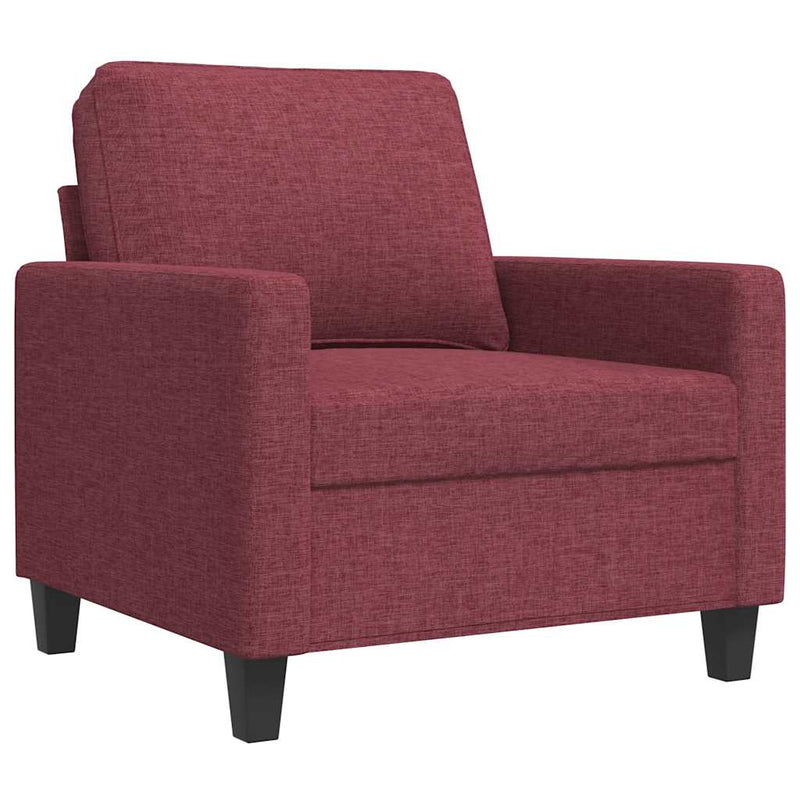 Fotoliu canapea, roșu vin, 60 cm, material textil