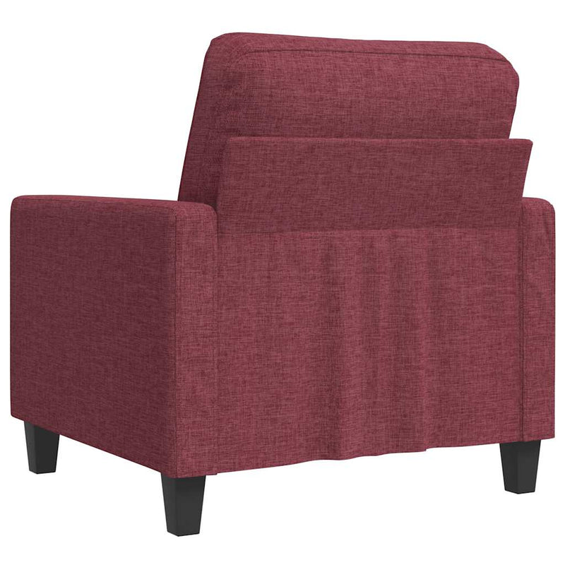 Fotoliu canapea, roșu vin, 60 cm, material textil