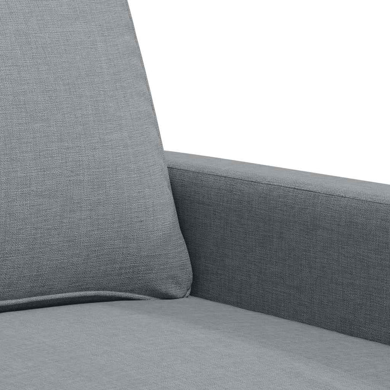Canapea cu 2 locuri, gri deschis, 120 cm, material textil