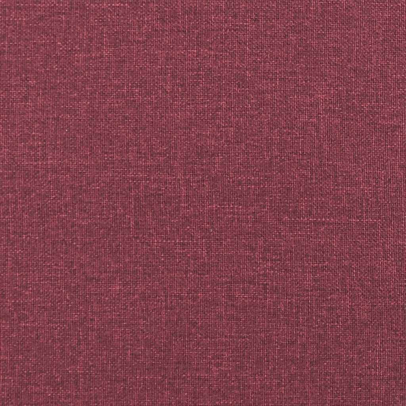Canapea cu 2 locuri, roșu vin, 140 cm, material textil