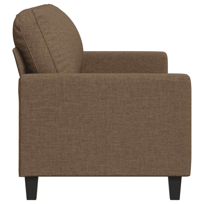 Canapea cu 3 locuri, maro, 180 cm, material textil