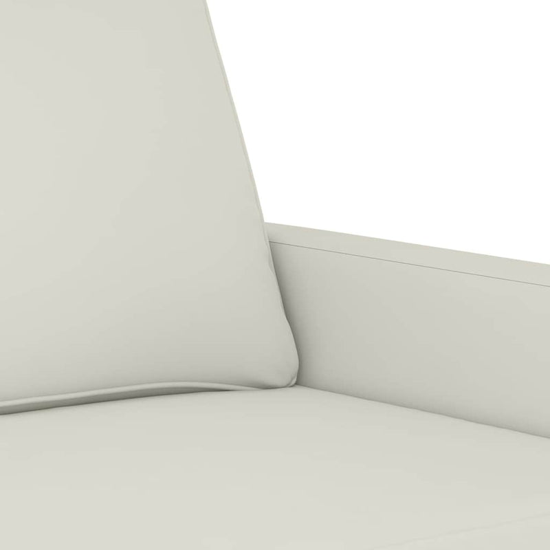 Canapea cu 2 locuri, crem, 120 cm, catifea