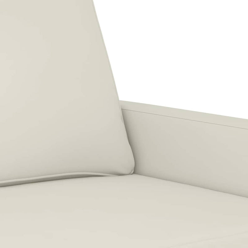 Canapea cu 2 locuri, crem, 140 cm, catifea