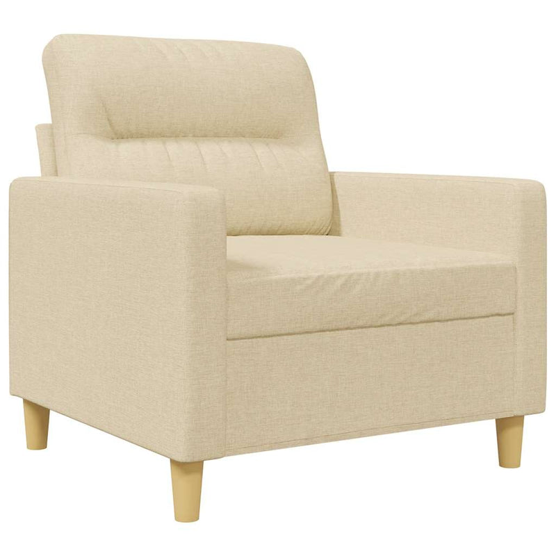 Fotoliu canapea, crem, 60 cm, material textil