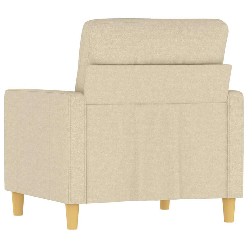 Fotoliu canapea, crem, 60 cm, material textil