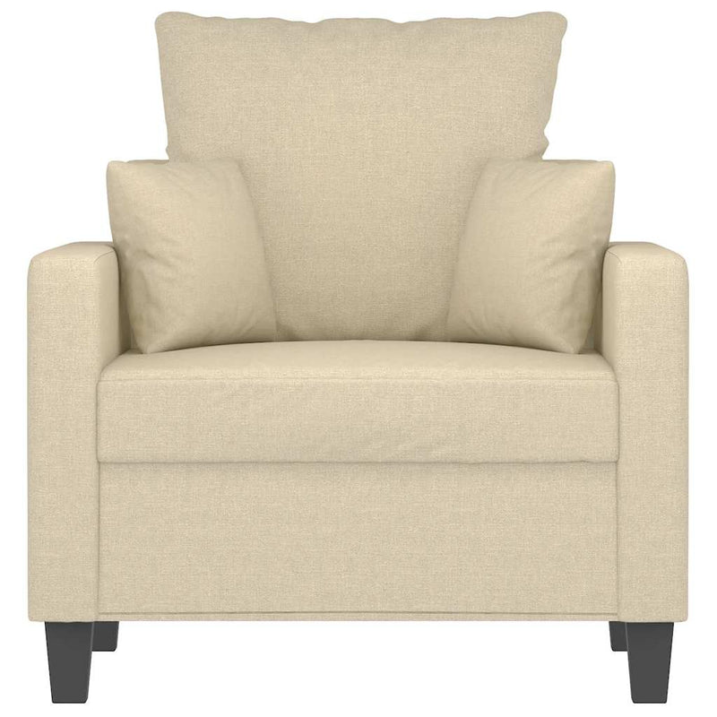 Fotoliu canapea, crem, 60 cm, material textil