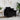 Fotoliu canapea, negru, 60 cm, material textil