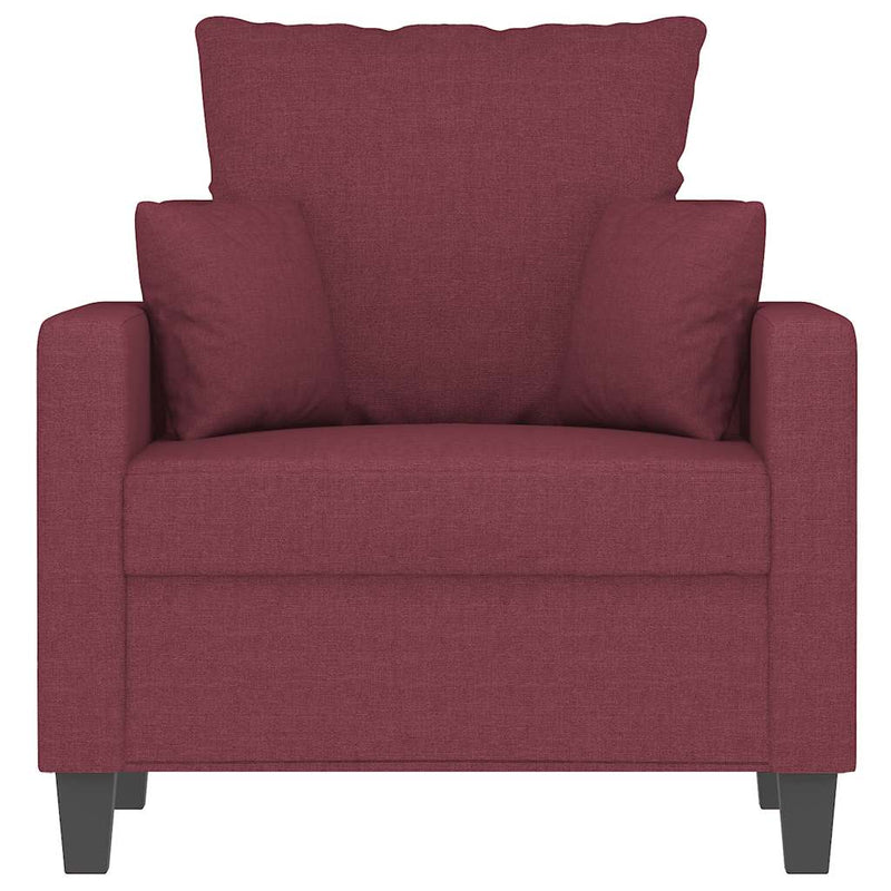 Fotoliu canapea, roșu vin, 60 cm, material textil