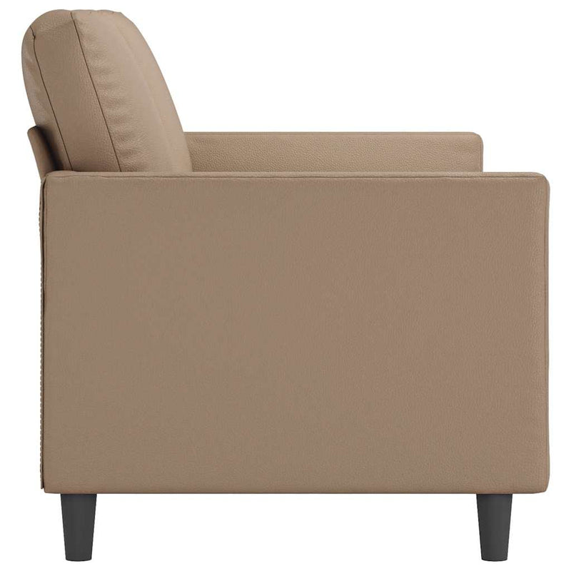 Canapea cu 3 locuri, cappuccino, 180 cm, piele ecologică