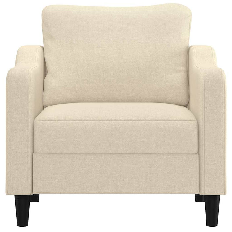 Fotoliu canapea, crem, 60 cm, material textil