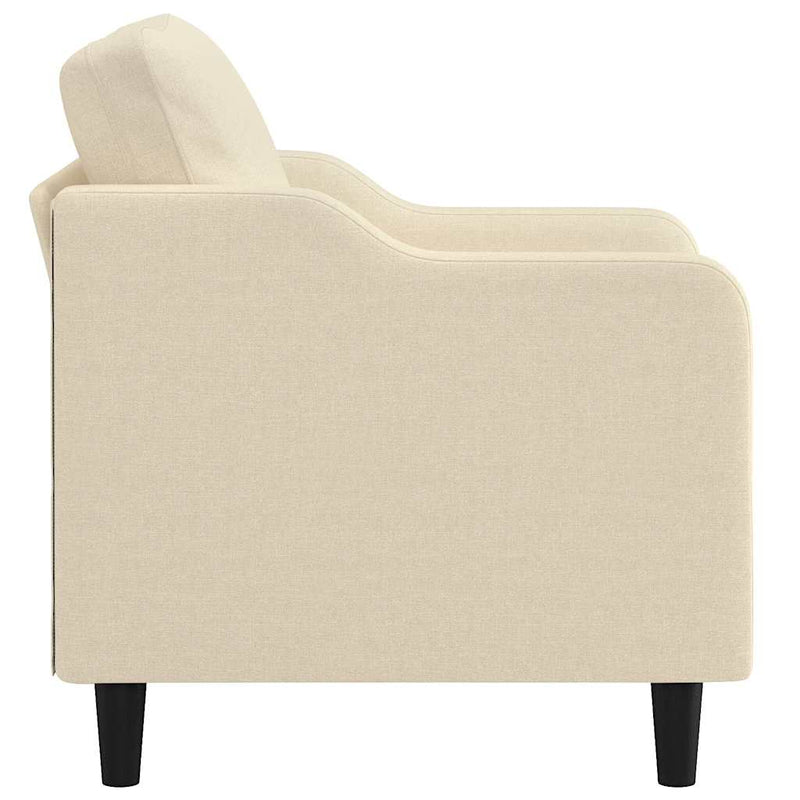 Fotoliu canapea, crem, 60 cm, material textil