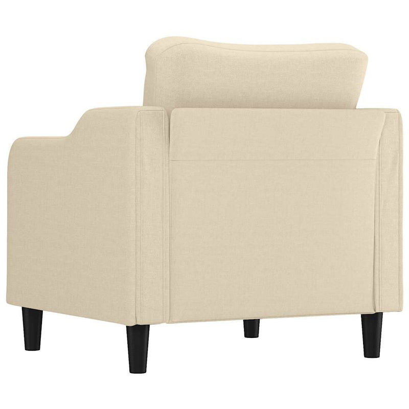 Fotoliu canapea, crem, 60 cm, material textil
