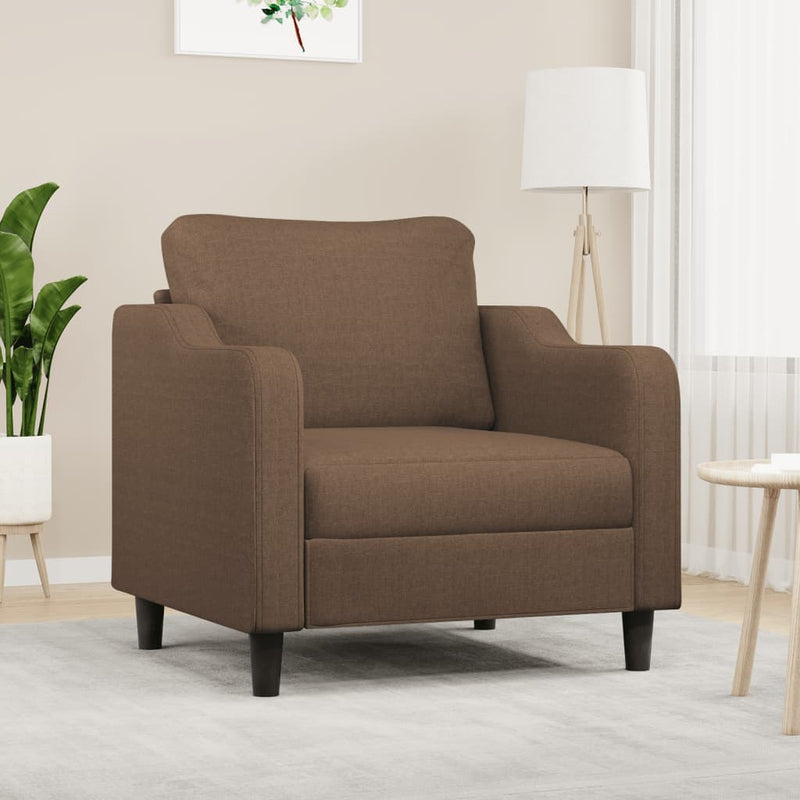 Fotoliu canapea, maro, 60 cm, material textil