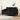 Canapea cu 2 locuri, negru, 140 cm, material textil