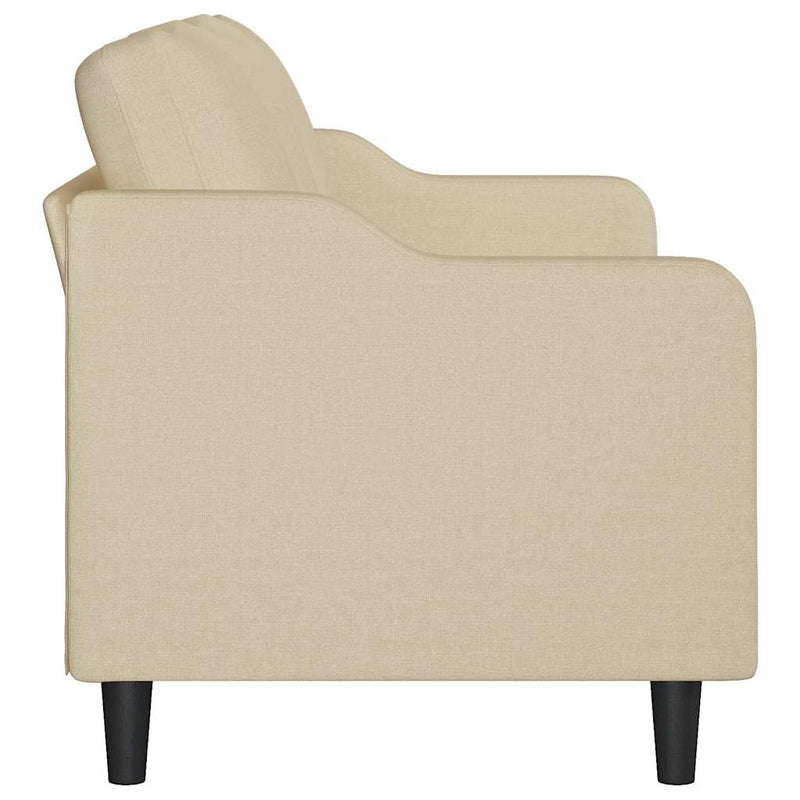 Canapea cu 3 locuri, crem, 180 cm, material textil