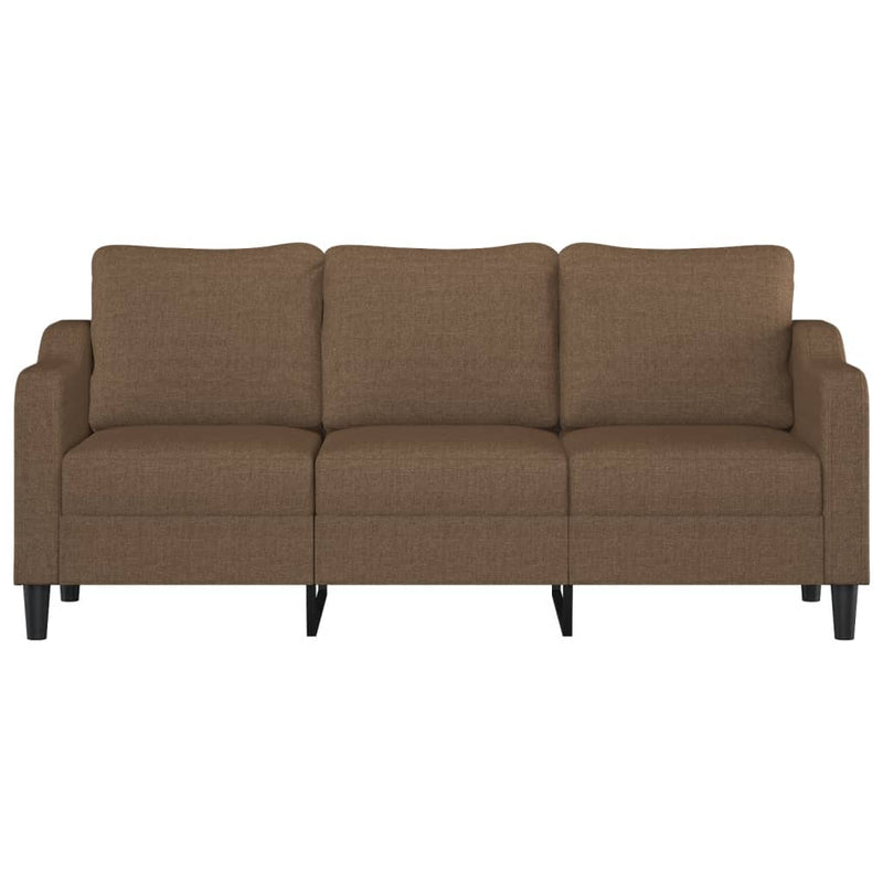 Canapea cu 3 locuri, maro, 180 cm, material textil