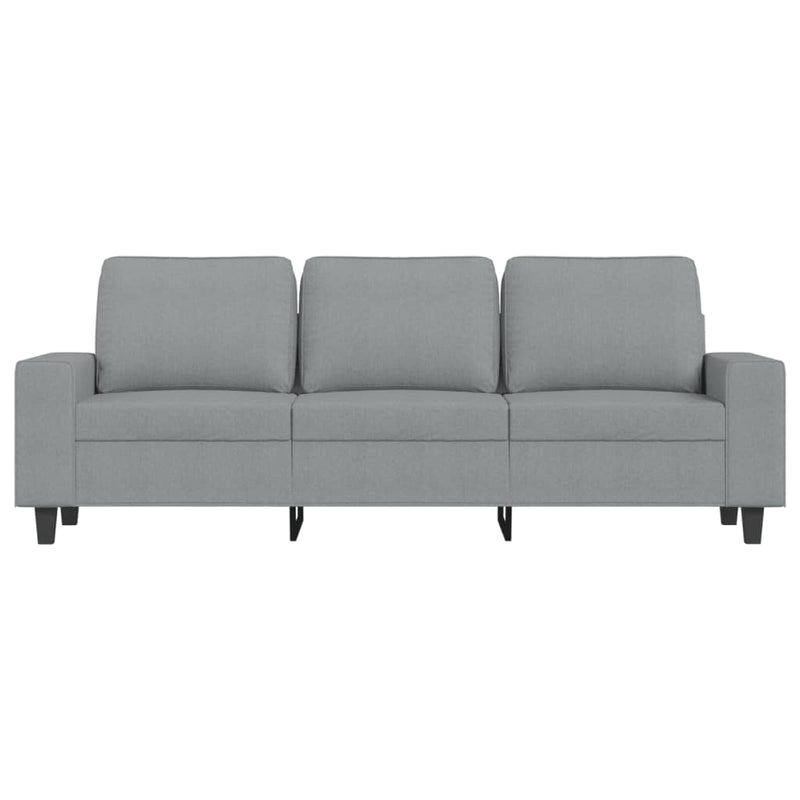 Canapea cu 3 locuri, gri deschis, material 180CM textil