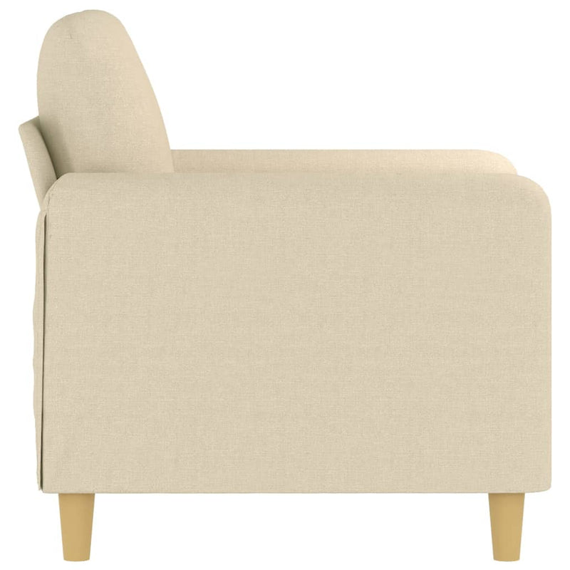 Fotoliu canapea, crem, 60 cm, material textil
