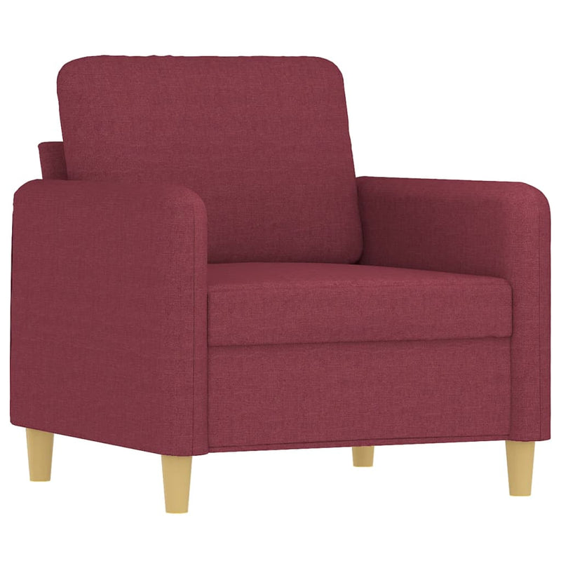 Fotoliu canapea, roșu vin, 60 cm, material textil
