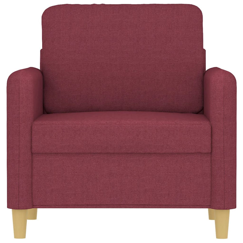 Fotoliu canapea, roșu vin, 60 cm, material textil